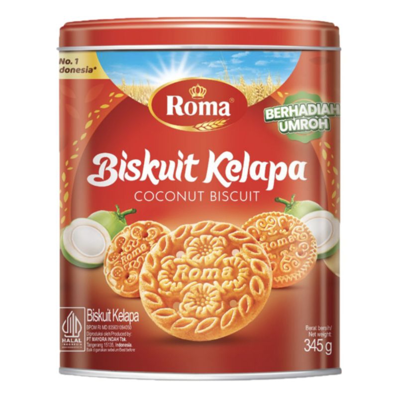 

Roma Biscuit Kaleng Kelapa 345 g