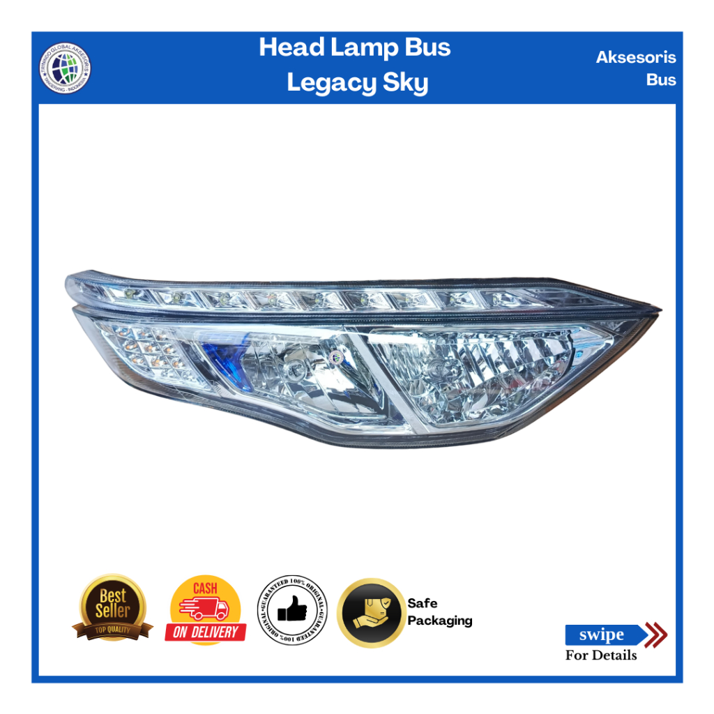 Headlamp legacy sky bus/Lampu bus/Lampu depan bus laksana