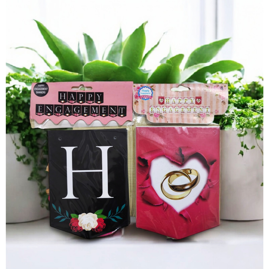 Flag banner Happy Engagement