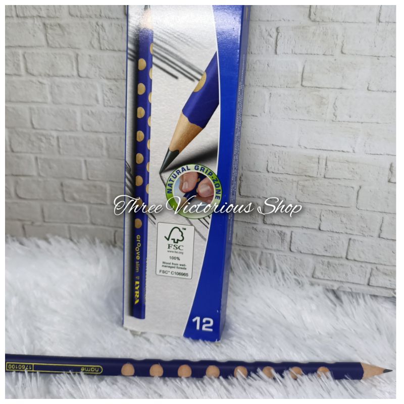 

Original Lyra Pensil Groove slim segitiga