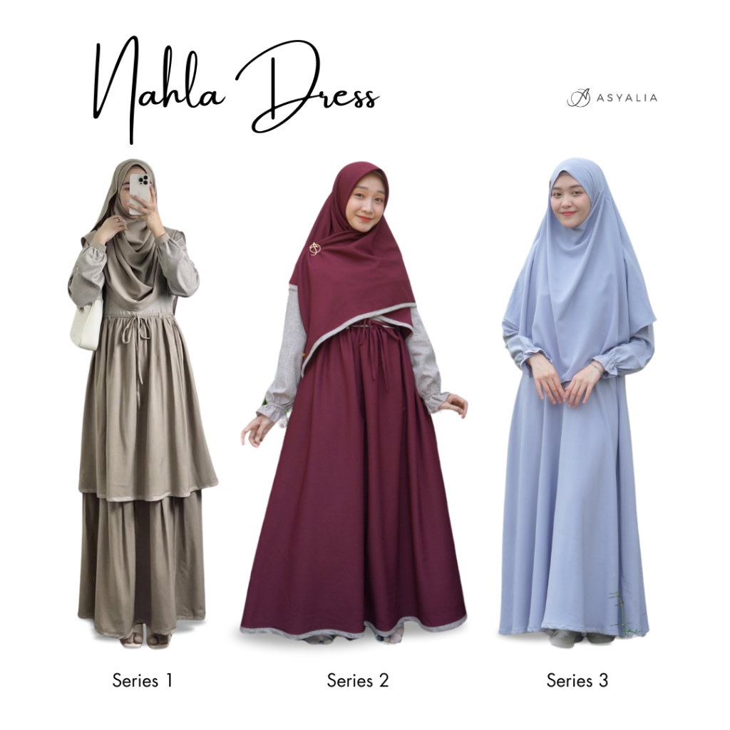 DRESS NAHLA SERIES / DRESS GAMIS BUSUI / DRESS GAMIS WISUDA / DRESS GAMIS CUSTOM / DRESS ASYALIA / C