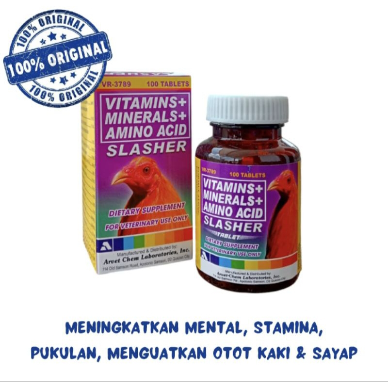 Slasher vitamin stamina ayam piliphins vitamin mental stamina pukul ayam