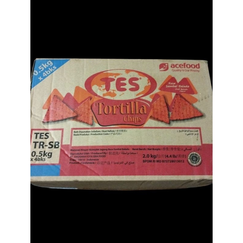 

TORTILA BBQ/BALADO 1 pack isi 500gr