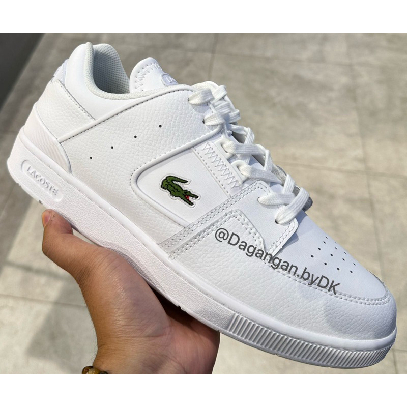 Sepatu Lacoste Sneakers Original 100% Full White (NEW) Authentic