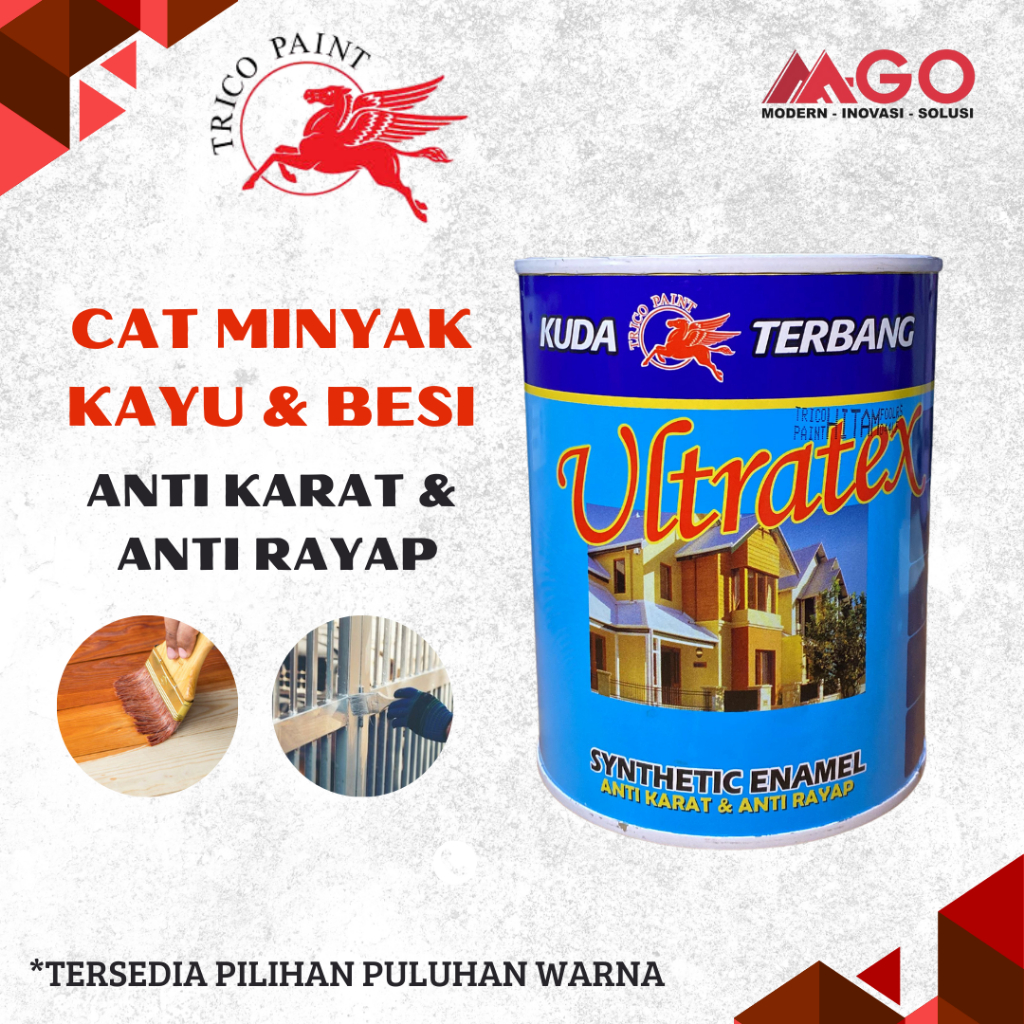 Ultratex Cat Minyak / Cat Kayu / Cat Besi / Cat Anti Karat / Cat Anti Rayap 0,8kg