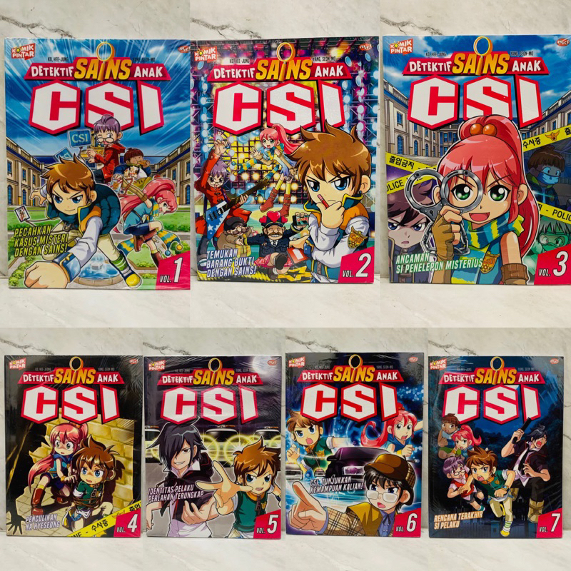 Komik Pintar Detektif Sains Anak CSI Vol 1 2 3 4 5 6 7 Educomics