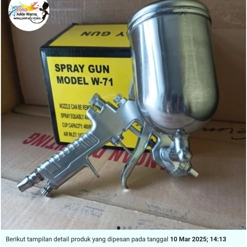 Spray Gun W71 tabung atas