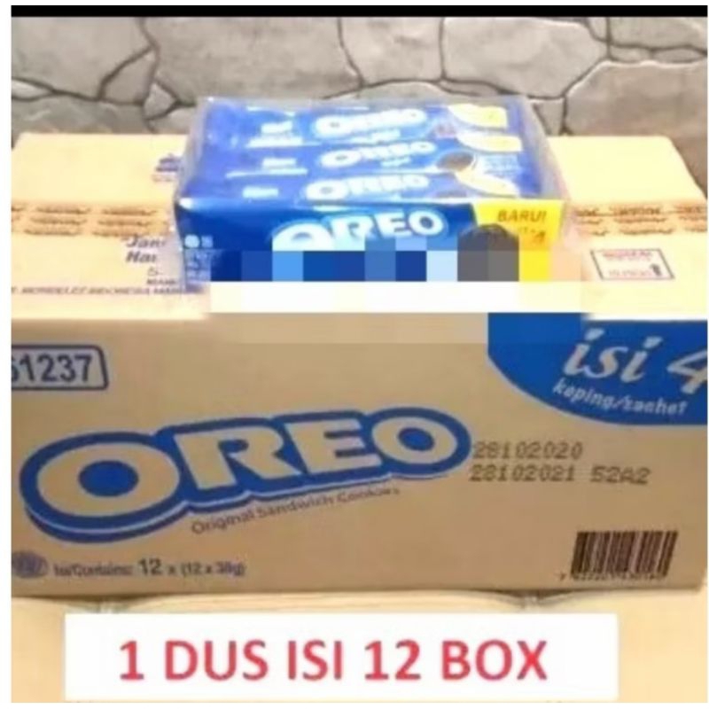 

Oreo Biscuit Cream Vanila 1 Karton isi 12 Box x 12pcsOreo Biscuit Cream Vanila 1 Karton isi 12 Box x 12pcs