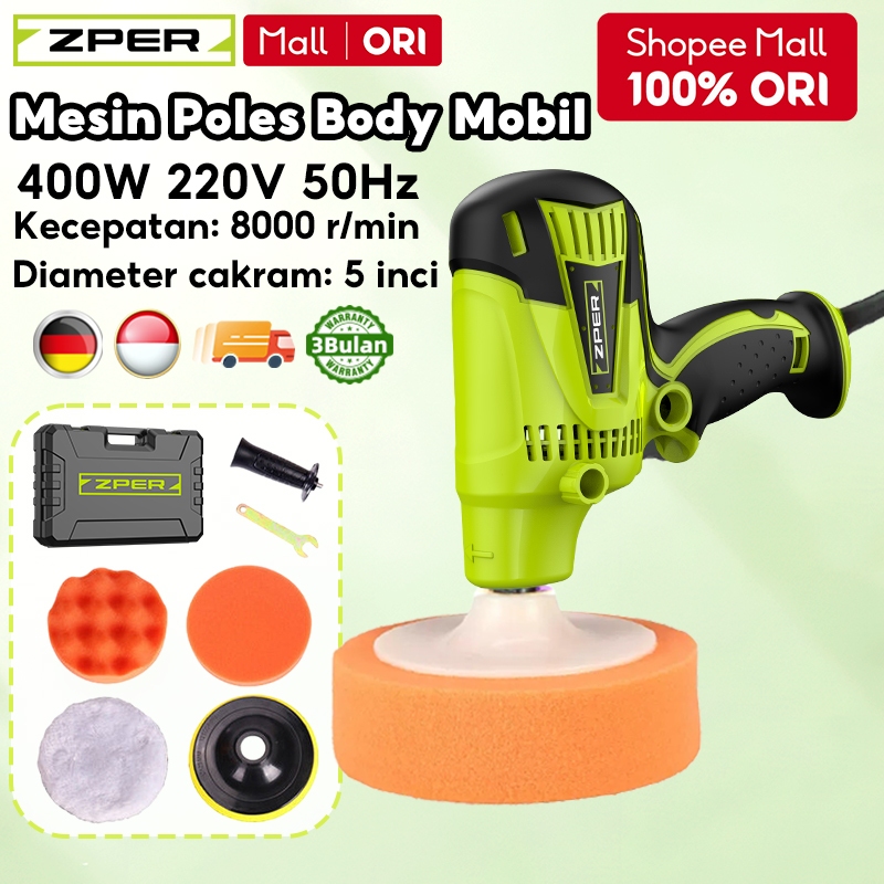 ZPER Mesin Poles 600W Polisher Machine Mesin Polisher Mesin poles mobil Alat poles mobil ZP015
