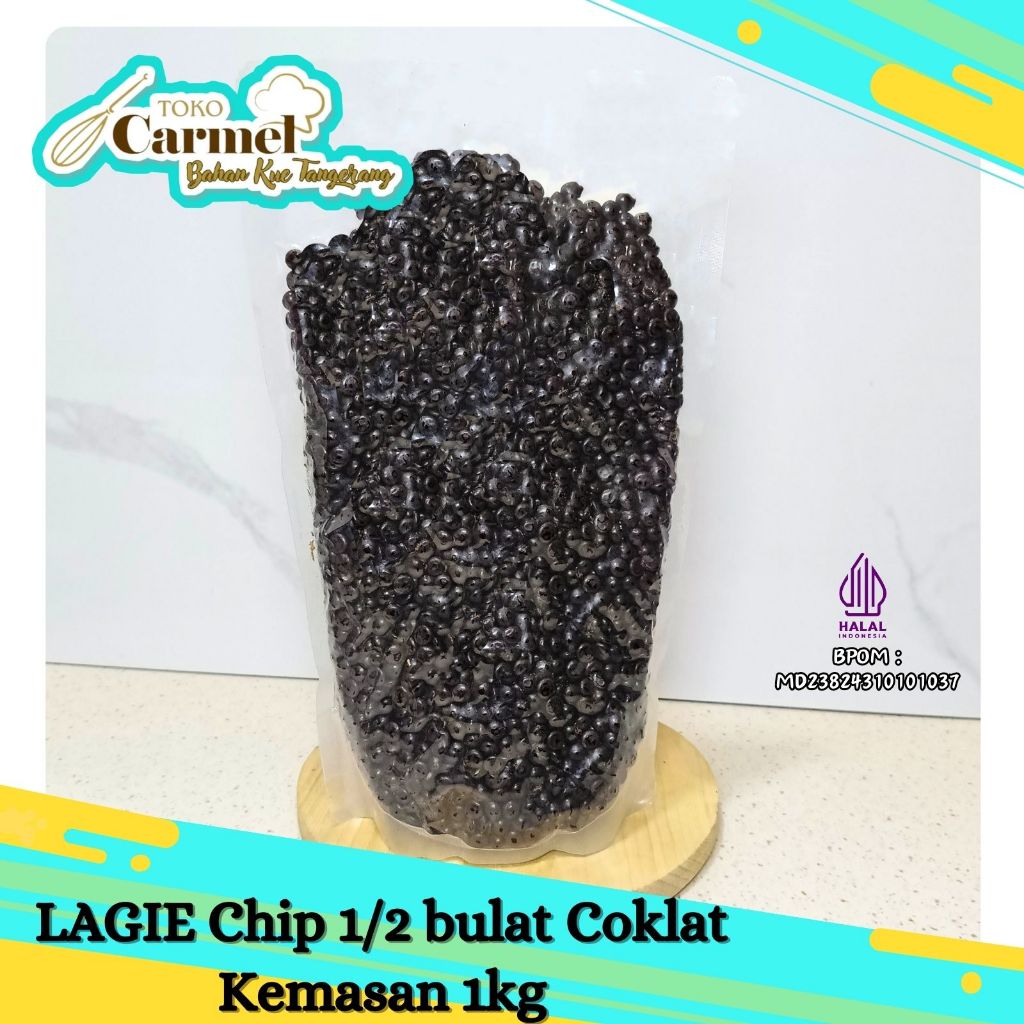 Lagie Coklat Chip 1kg - Choco Chip Bulat 2