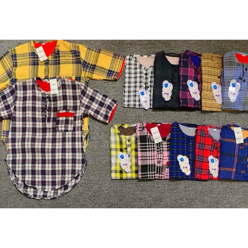 Kurta flanel anak laki laki