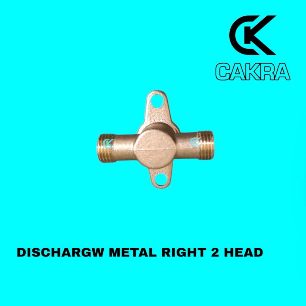 CK Discharge metal Right Kanan 2 Head Sparepart Mesin Sprayer Semprot Pompa hama TU26