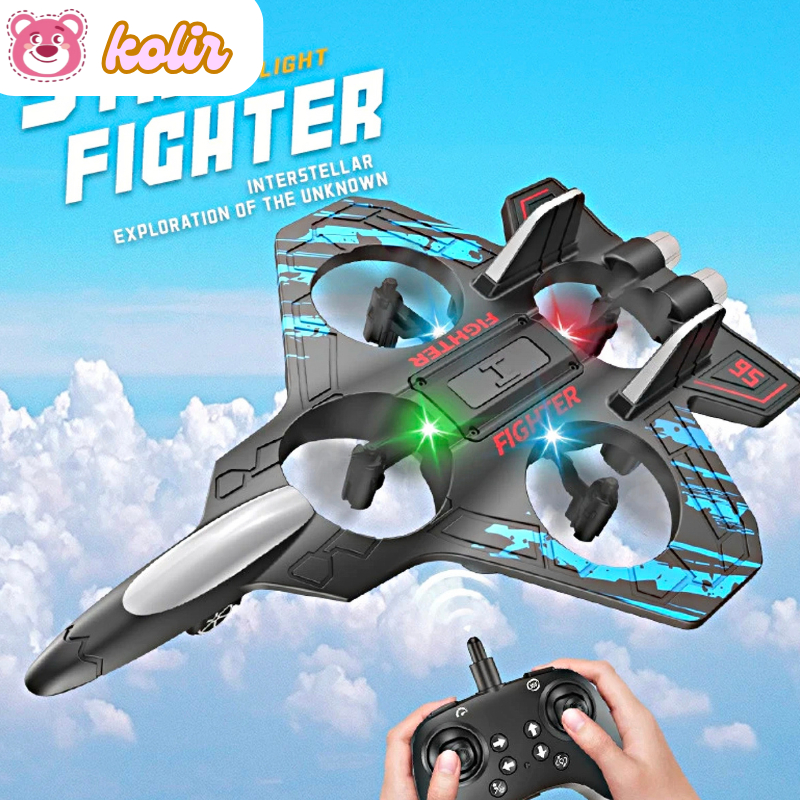 2.4G EPP Stunt Remote Control Led Glider Airplane Foam Rc Airplane Mainan
