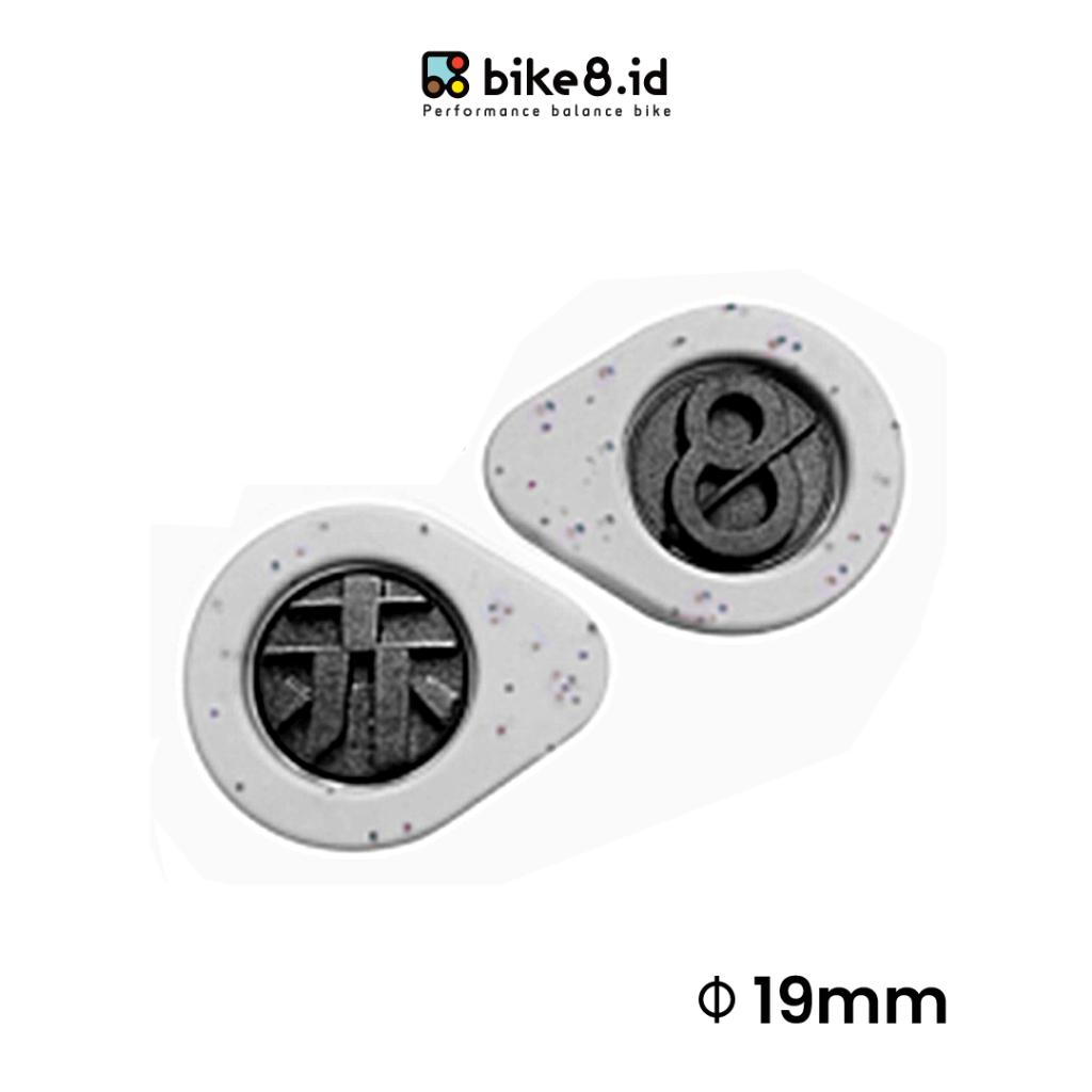 BIKE8 Push Bike Silica Gel Handlebar Plugs 19mm - Tutup Stang Sepeda