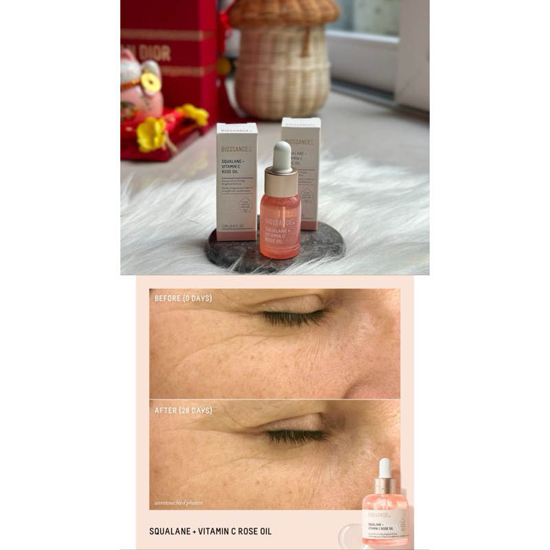 Biossance squalane + Vit c rose oil