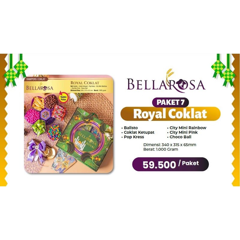 

Kue Bellarosa Paket 7 Royal Coklat |Kue kering |Coklat kue