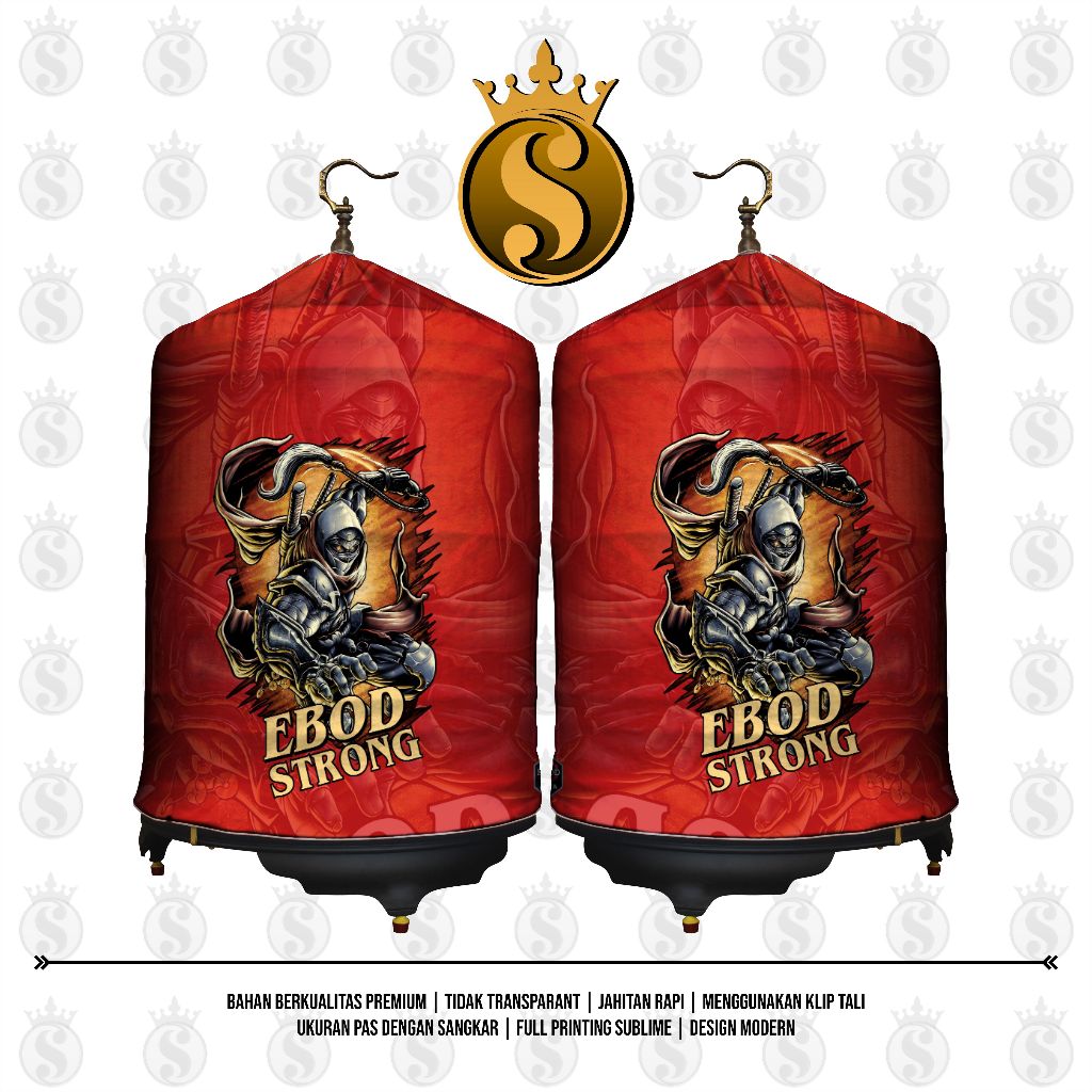 KERODONG FULL PRINTING SANGKAR MURAI - EBOD STRONG NINJA