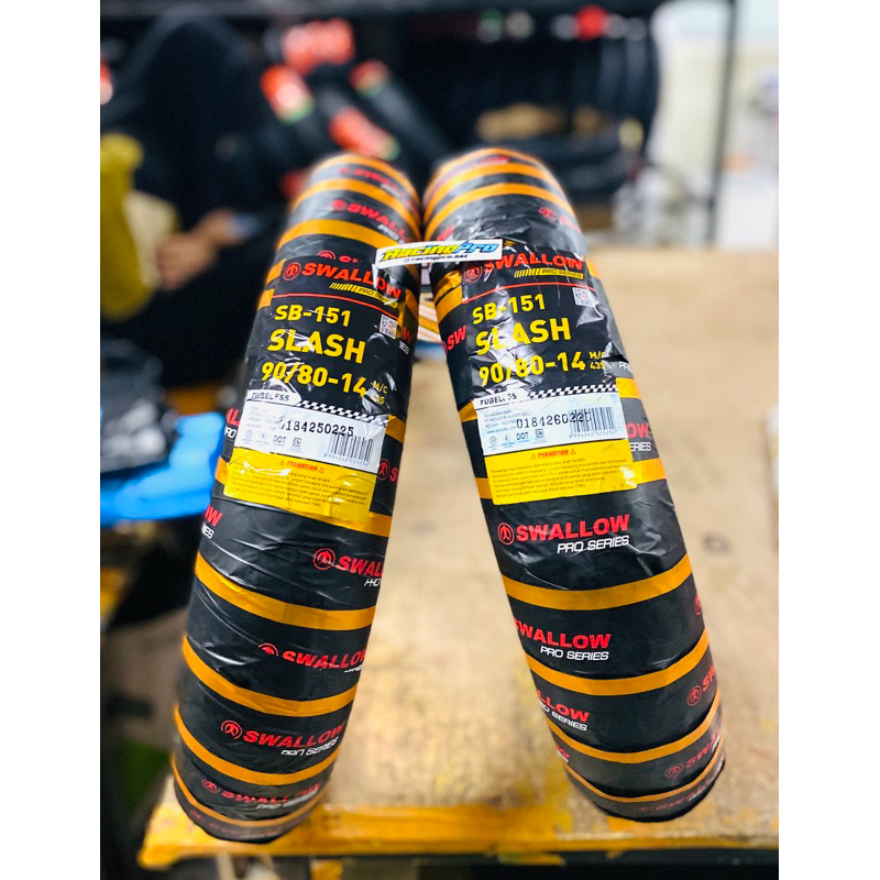 BAN SOFT COMPOUND SWALLOW SLASH RING 14 BAN MOTOR STANDAR MATIC RACING TERMURAH MIO LEXI VARIO BEAT