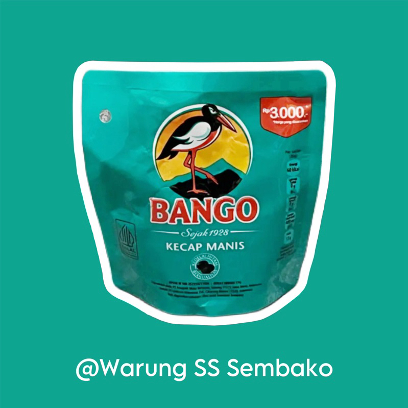 

Kecap Manis Bango Refill kemasan 3000 1 pcs