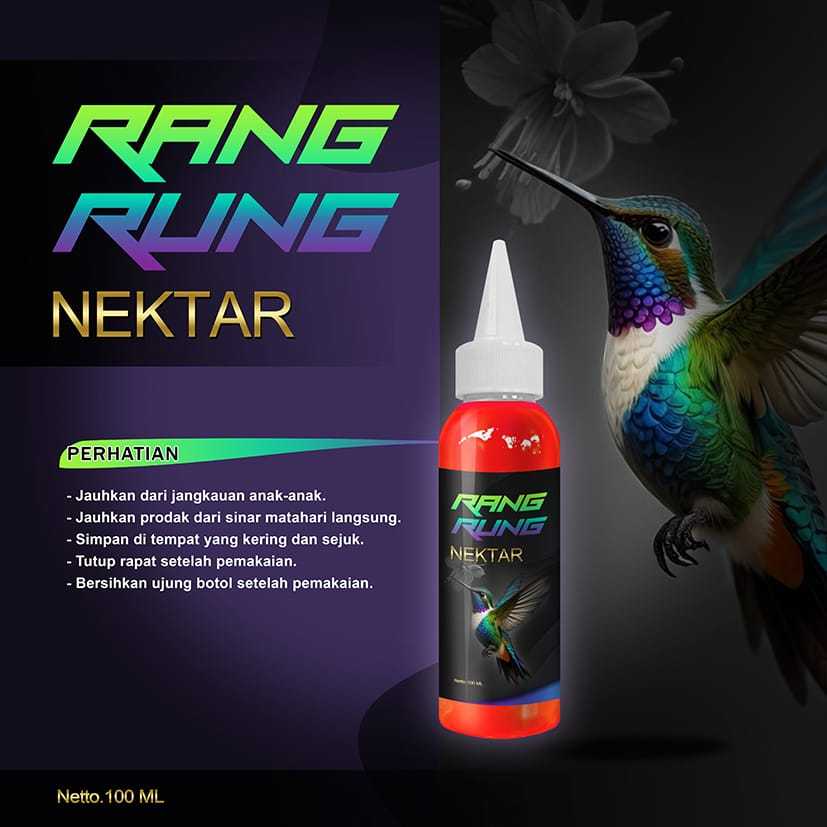 Nektar Burung 100ml – Suplemen Gacor & Energik untuk Burung Kicau Kolibri Sogon Pleci dll