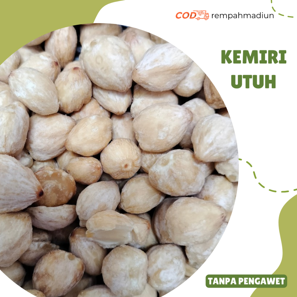 

KEMIRI UTUH BULAT | Candlenut Premium 100 Gram / 250 Gram / 500 Gram