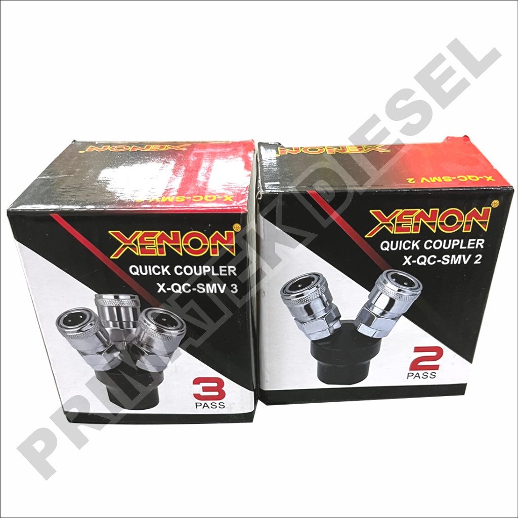 Quick Coupler Sambungan Angin Kompresor 2 Pass 3 Pass XENON / Coupling Sambungan Selang Angin Couple