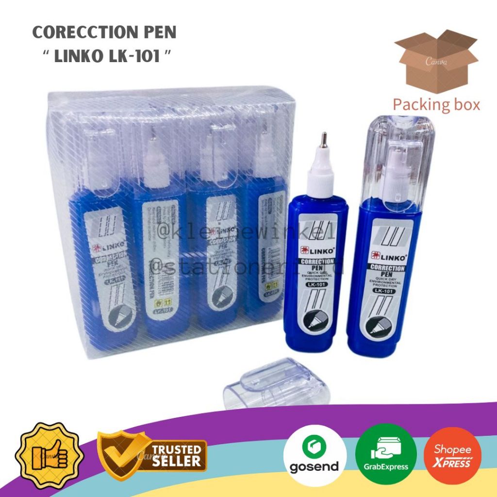 

Correction Pen LINKO LK-101 / TIPE X LINKO isi 12 Pcs [ 1 PACK ]