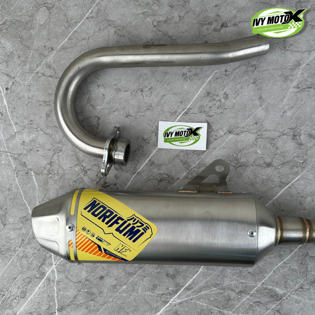 Knalpot Exhaust Norifumi KLX DT 150 NF Series Trail Brong Stainless Original Full System