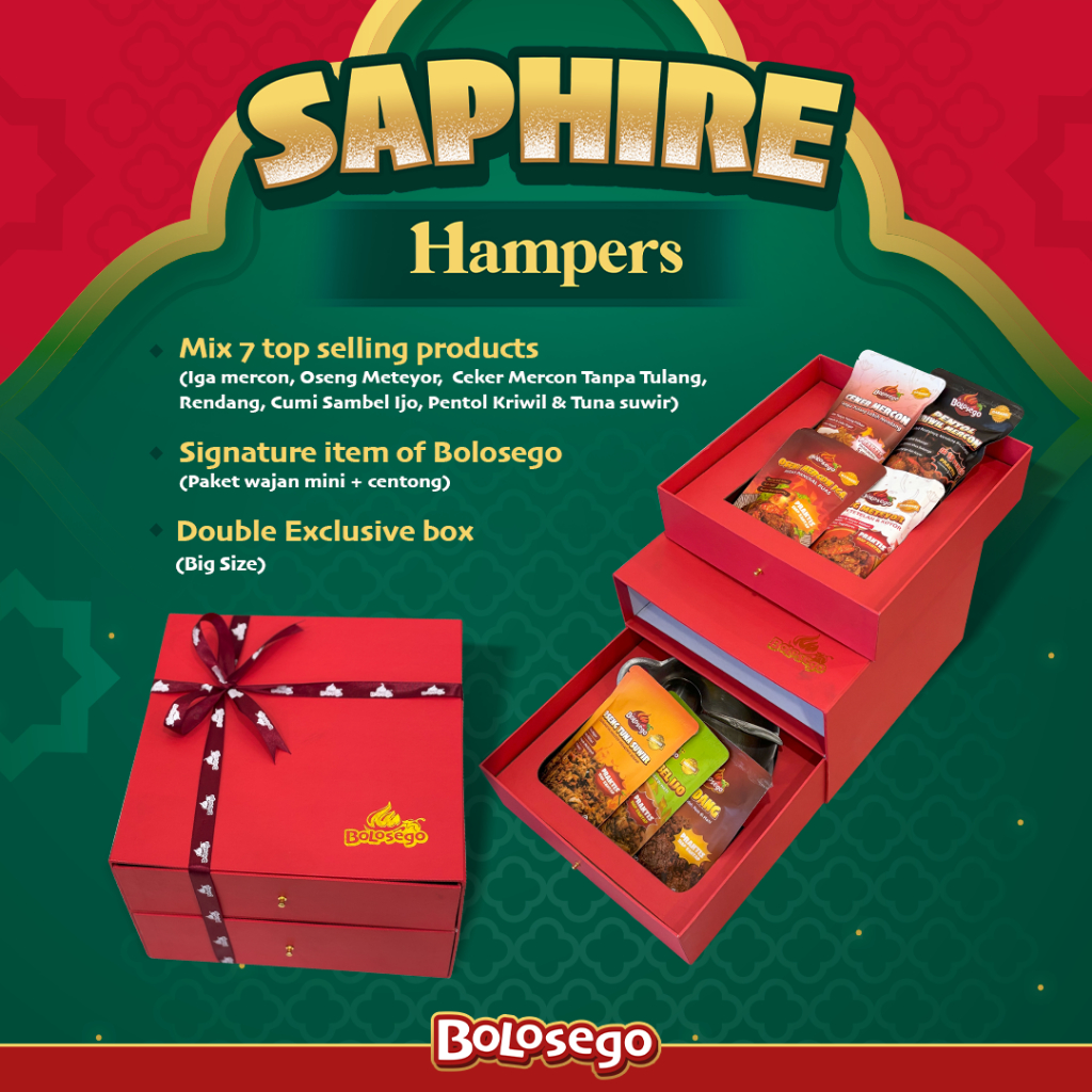 

SAPHIRE HAMPERS [7 PRODUK BEST SELLER] BOLOSEGO