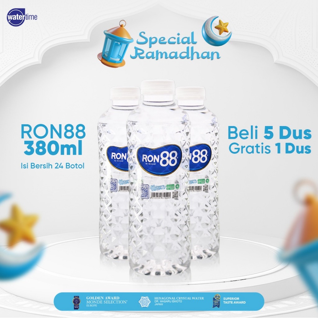 

Ron88 Air Mineral Botol natural 380ML minimal 5 karton bonus 1 karton