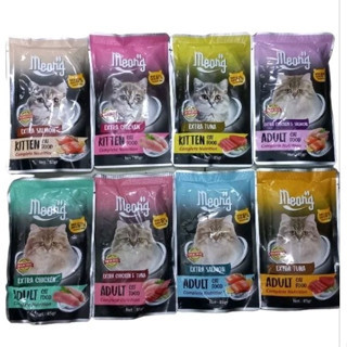 Meong Pouch Wetfood  85gram Makanan Kucing Basah Meong Wetfood Kucing