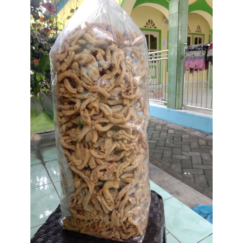 

Kripik Usus Ayam 1Kg Gurih Renyah