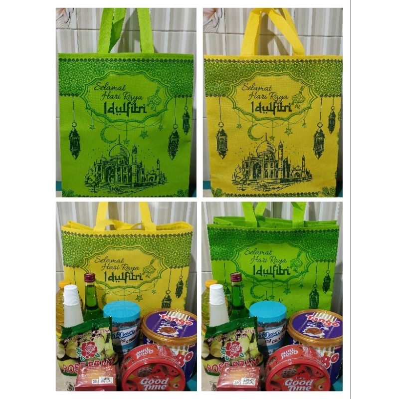 

Tas Spunbond Idul Fitri 35x12x46cm Handle Box, Tas Parsel, Tas Hampers, Tas Lebaran