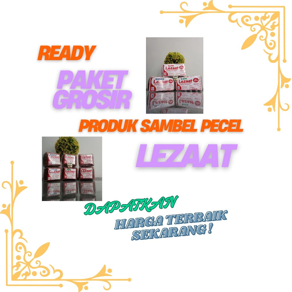 

Paket Grosir Sambel Pecel "Lezaat" : Keuntungan Harga, Kualitas Terjaga - Khas Blitar