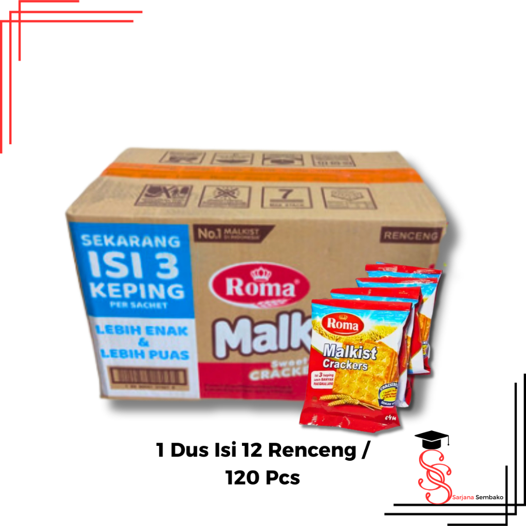 

Roma Crackers Malkist - 1 Dus 120 Pcs