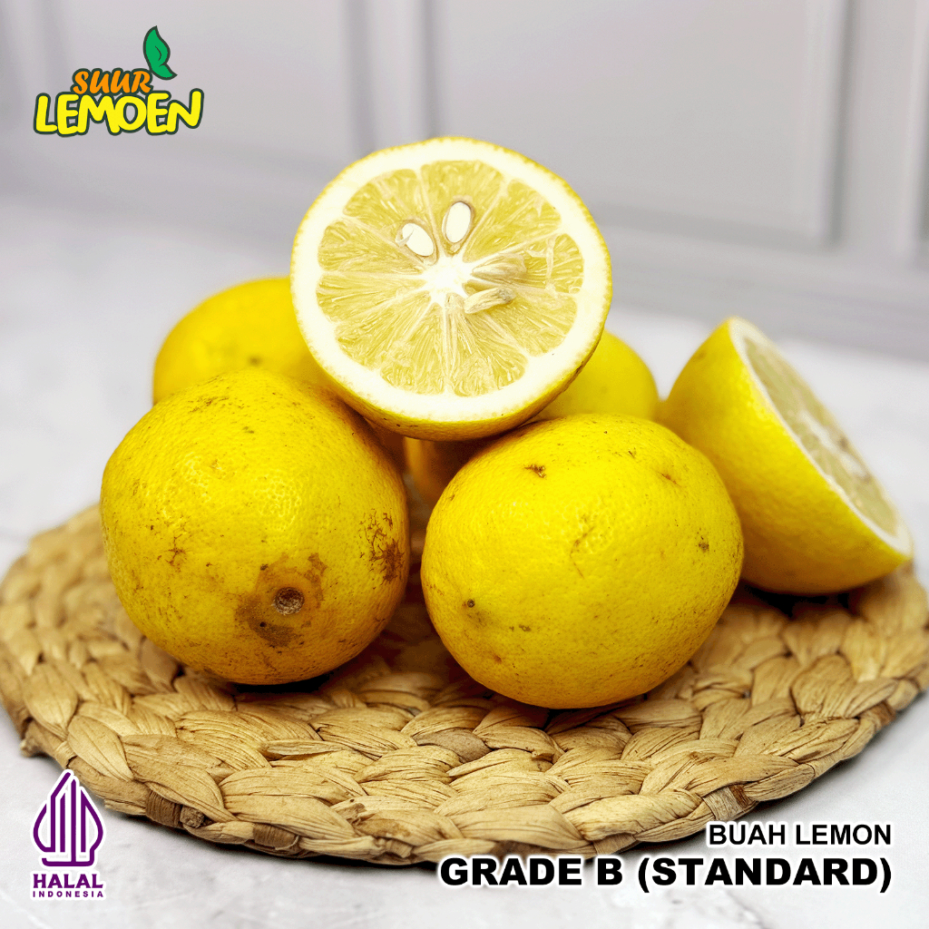 

Suur Lemoen Jeruk Lemon California Grade B (Standart) 1kg