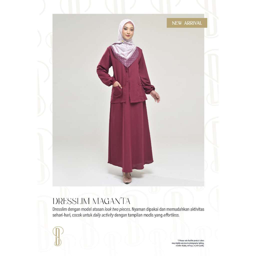 RABBANI ORI - New Dresslim Gamis Dewasa Rabbani Ori Dresslim Maganta