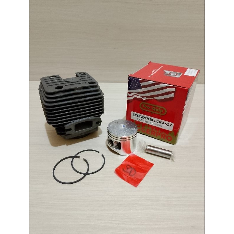Cylinder Block Komplit Buring Mesin Gergaji Kayu Chainsaw Senso Pro-Quip QC 9800 X QC 9900 X (65cc) 