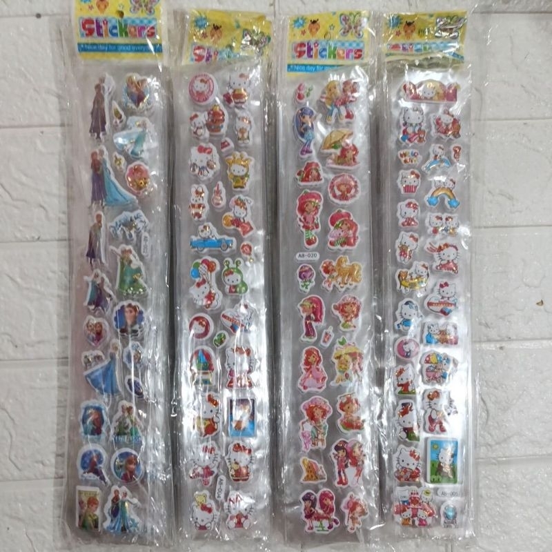 

Stiker mainan anak untuk edukasi motif labubu 1 pack isi 20 lembar