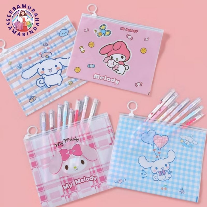 

POUCH ZIPPER SANRIO MELODY CINAMOROLL POUCH MOTIF LUCU TEMPAT KOSMETIK TEMPAT PENSIL ALAT TULIS SEKOLAH ATK MURAH PENYIMPANAN SERBAGUNA ORGANIZER