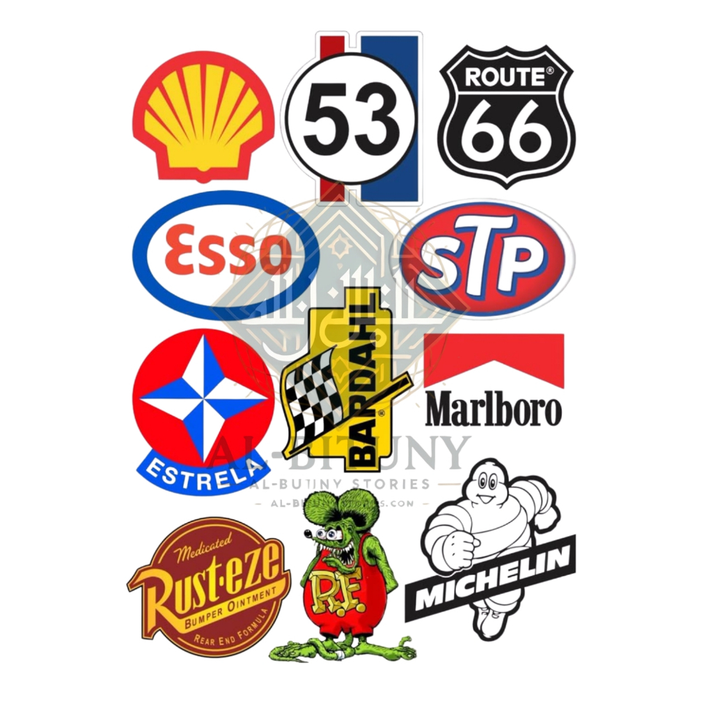 

Stiker Vinyl High Quality esso Stp 66 Route 53 Michelin