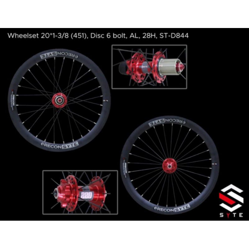 wheelset 20 1 3/8 / 20+(451) tawon 6pawl syte