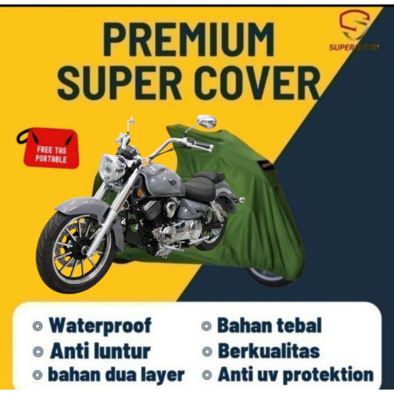 Sarung motor SM V16 Premium cover motor super cover outdoor tebal anti UV anti cakar kucing dan wate