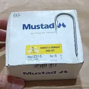 Mata Kail Pancing Cap Kunci Merk Mustad Seri 2315 No.5, 6, 7. Harga Perkotak isi 100 Buah. Made in C