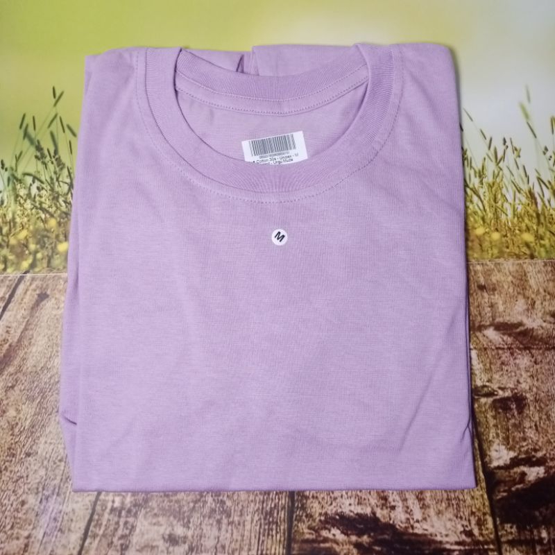 Kaos polos warna ungu