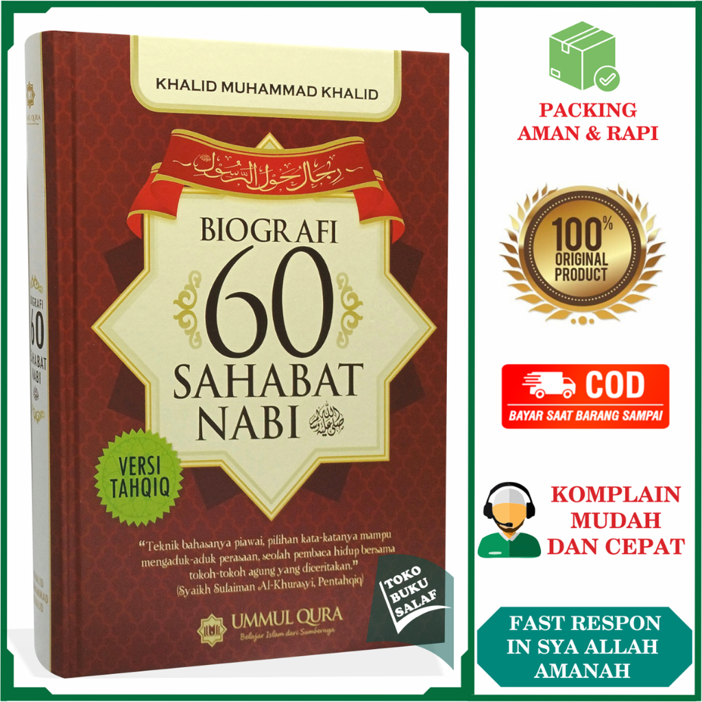 Biografi 60 Sahabat Nabi ORIGINAL Versi Tahqiq Karya Khalid Muhammad Kholid Terjemah Kitab Rijal Hau