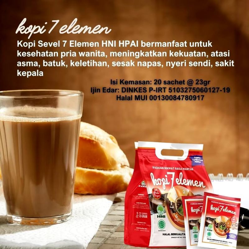 

Kopi 7 Elemen HNI, Kopi Sevel, Kopi Herbal