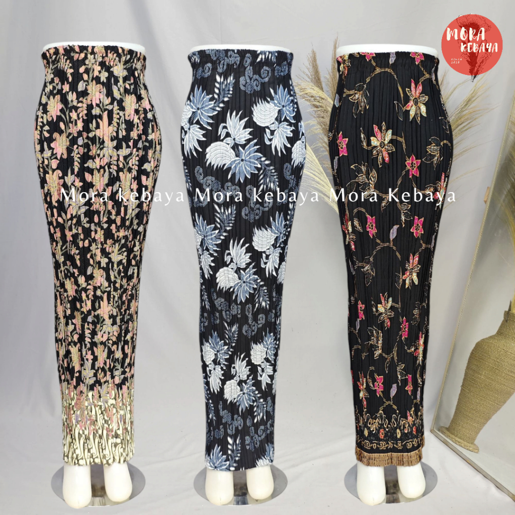 Moramora kebaya_rok plisket batik_bawahan kebaya_rok plisket kebaya_bawahan wanita_rok kebaya