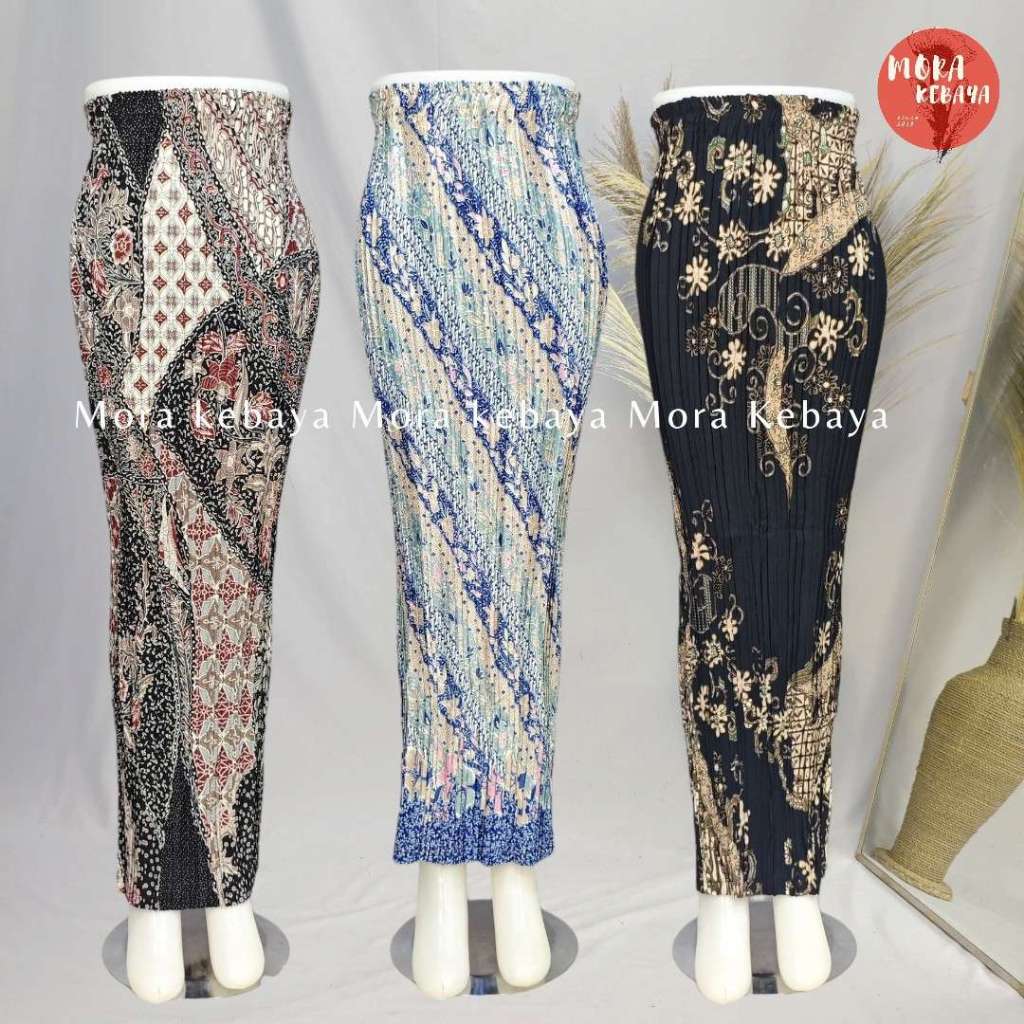 Moramora kebaya_rok plisket batik_bawahan kebaya_rok plisket kebaya_bawahan wanita_rok kebaya