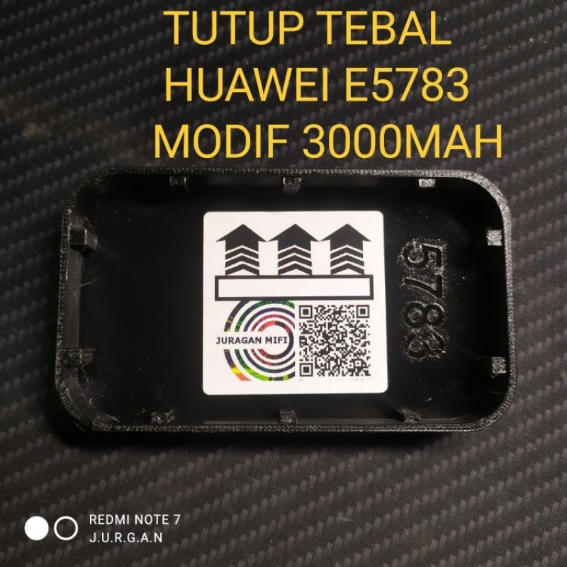 CUSTOM Tutup Baterai Backdoor Backcover Mifi Modem Huawei E5783 MAX modif 3000mAh